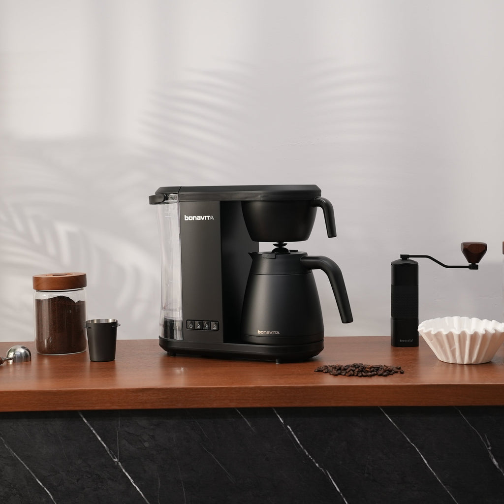 Enthusiast 8-Cup Drip Coffee Brewer with 1.3L Thermal or Glass Carafe