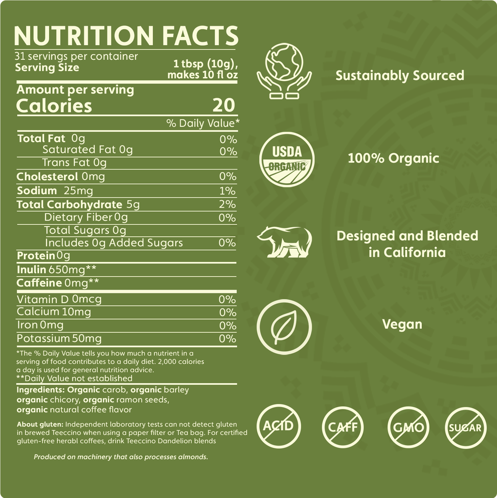 French Roast Chicory Herbal Coffee