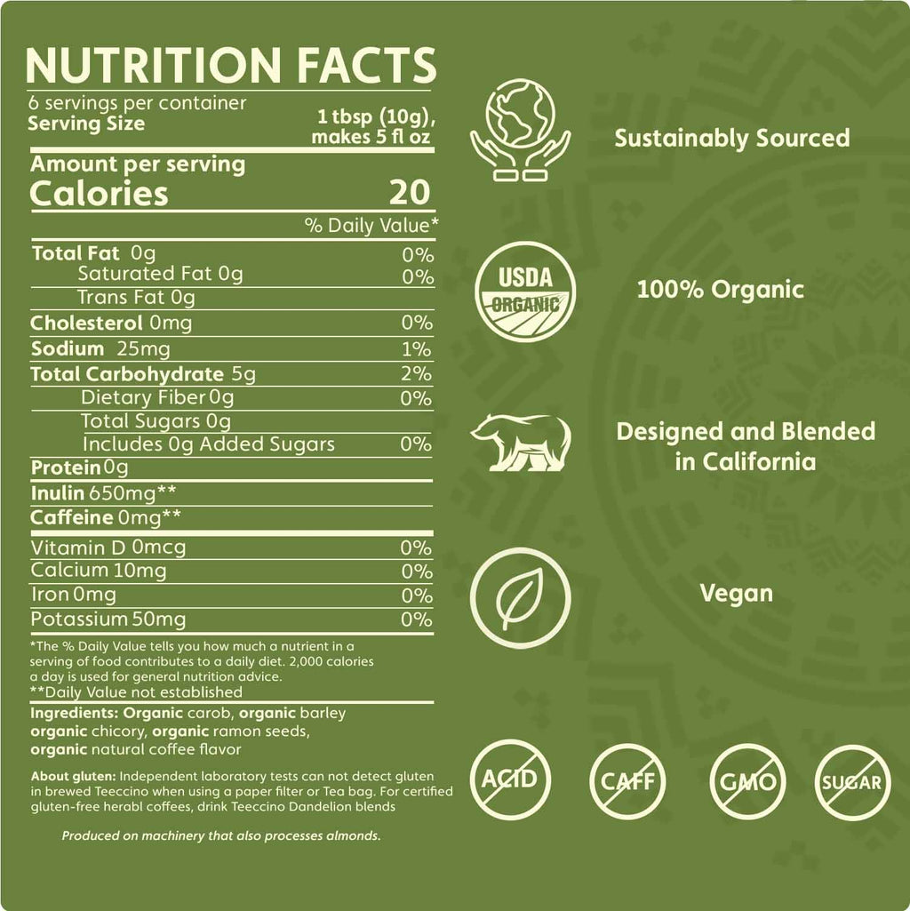 French Roast Chicory Herbal Coffee